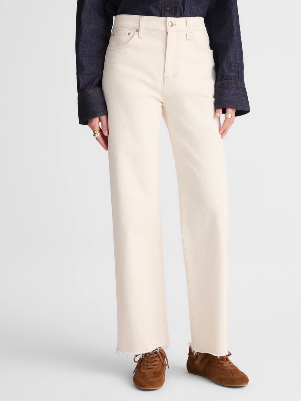 Madewell The Tall Perfect Vintage Wide-Leg Crop Jean Size 25 Tall NEW W/ Tag